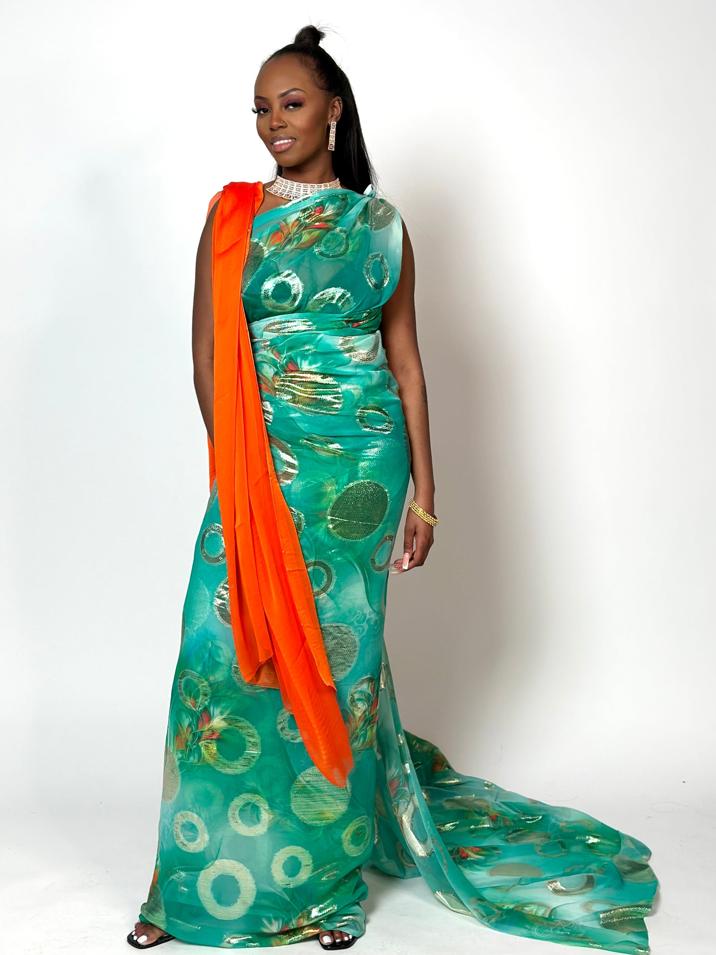 Green w|orange Somali Dirac/Guuntino