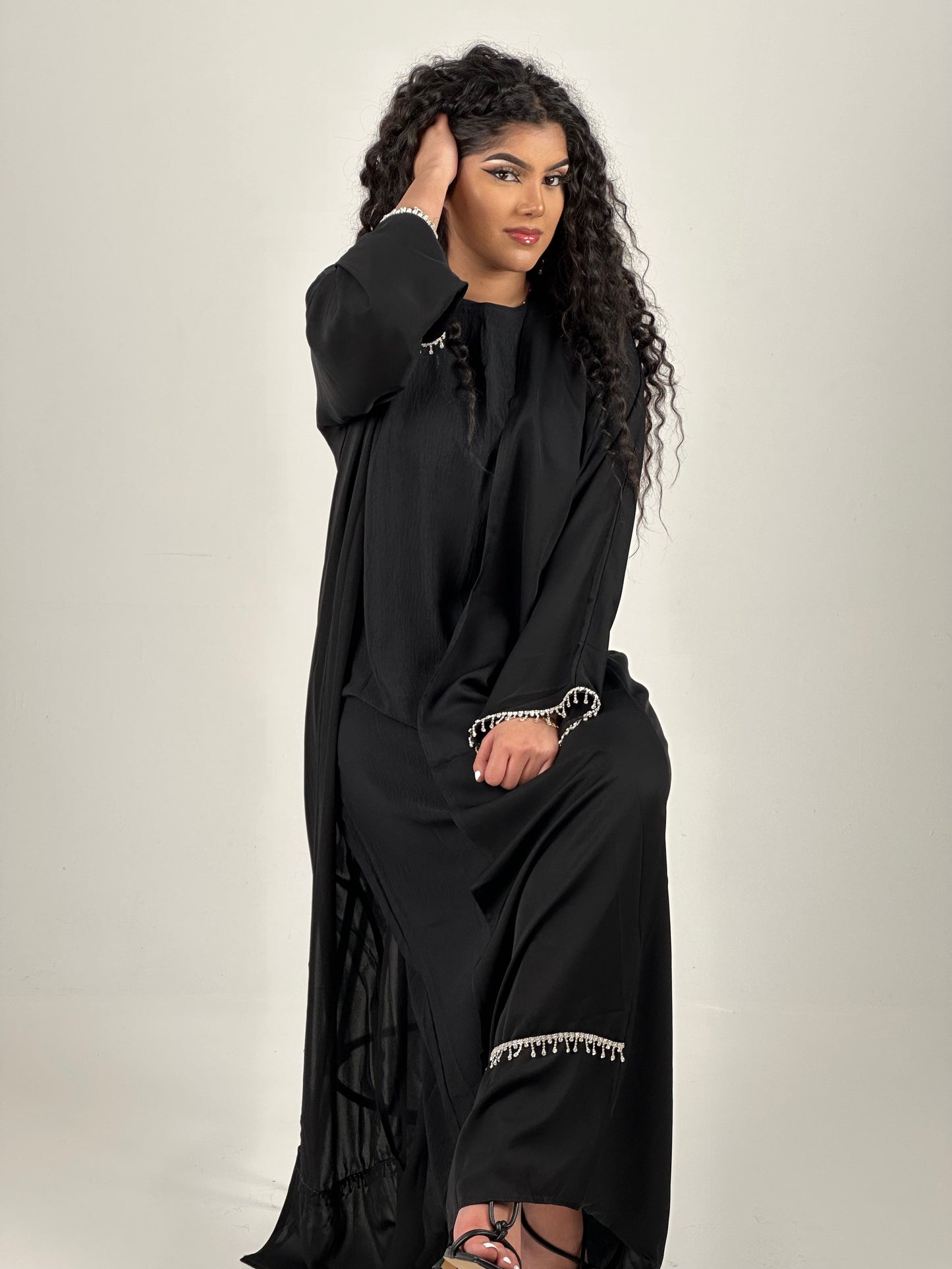 Moonlight Pearl abaya set