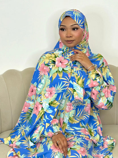 Viral Floral print one piece prayer dress