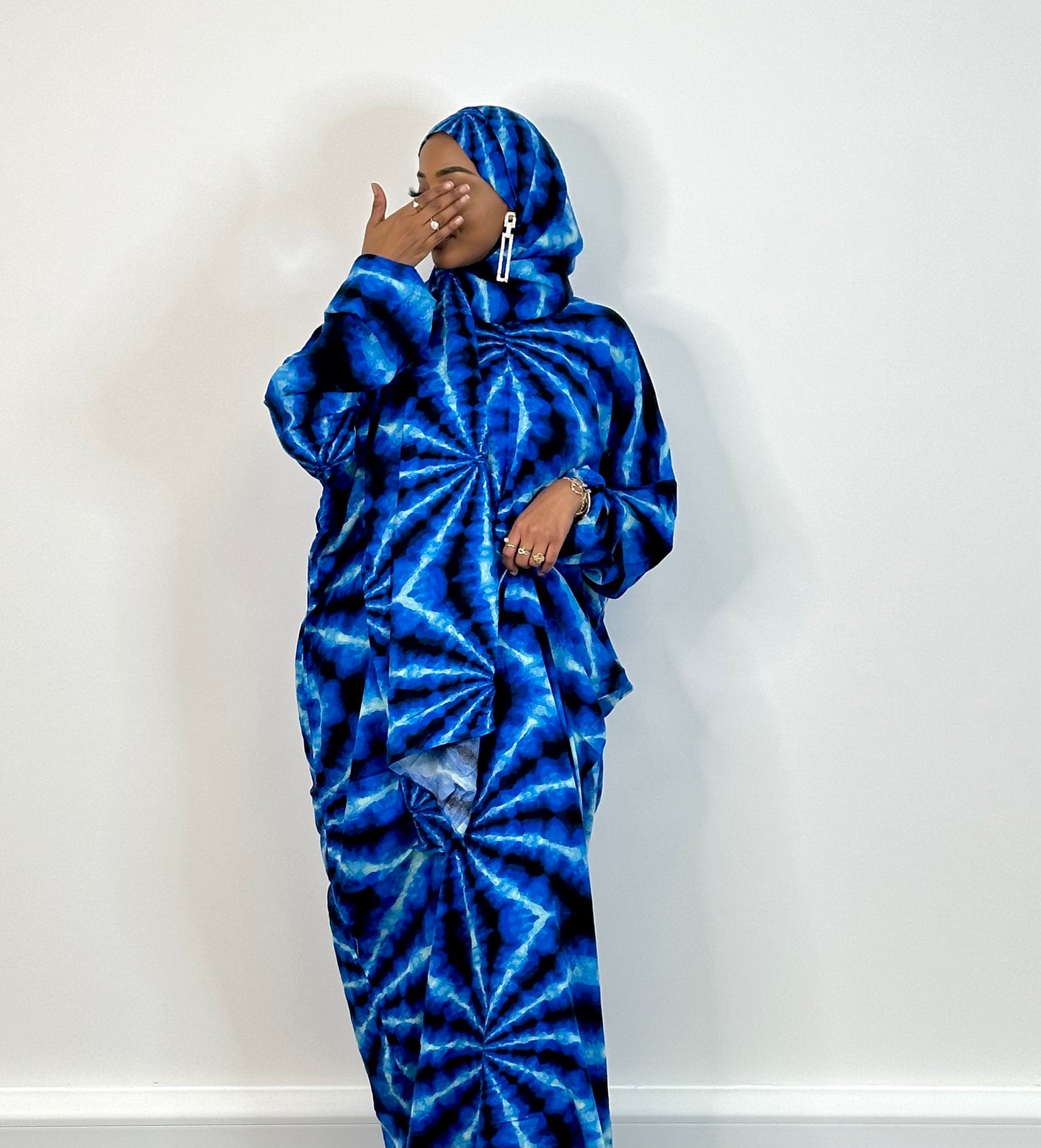 Blue daze one piece islamic prayer dress