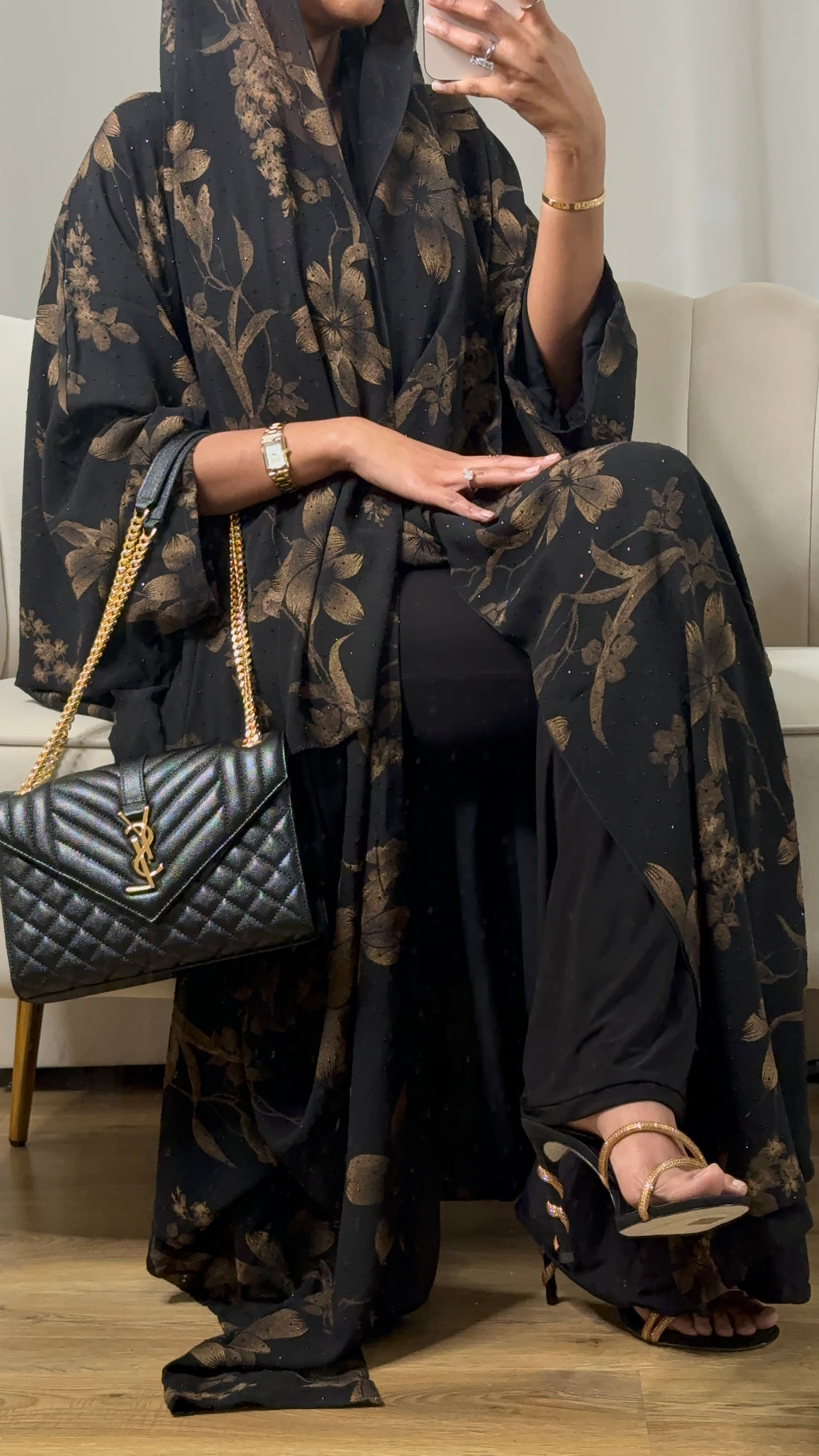 Dahab print 2.0 abaya