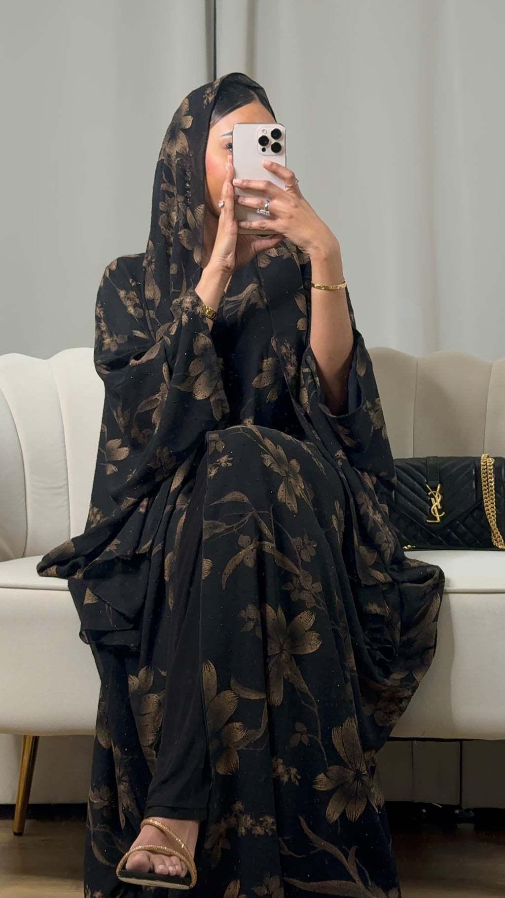 Dahab print 2.0 abaya
