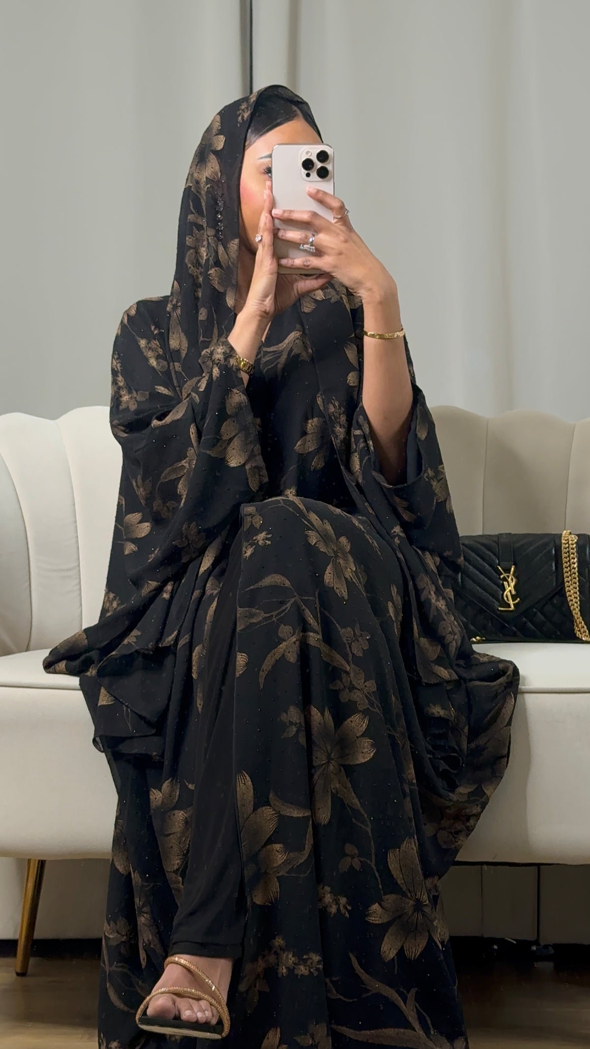 Dahab print 2.0 abaya