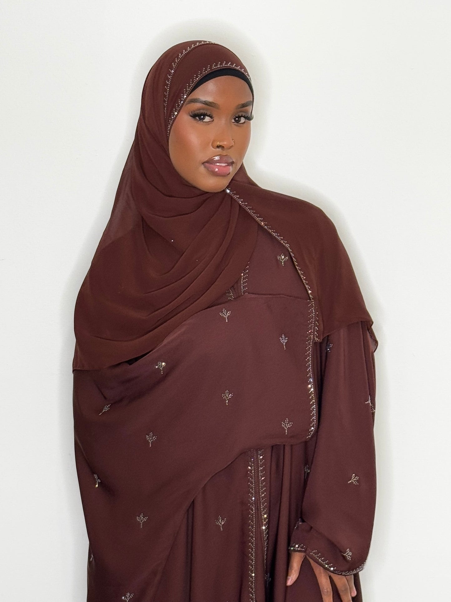 The Brown Swan Abaya
