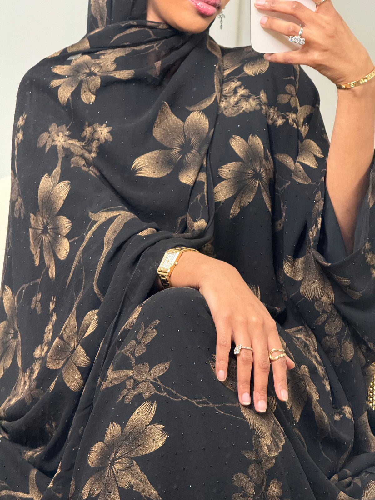 Dahab print 2.0 abaya