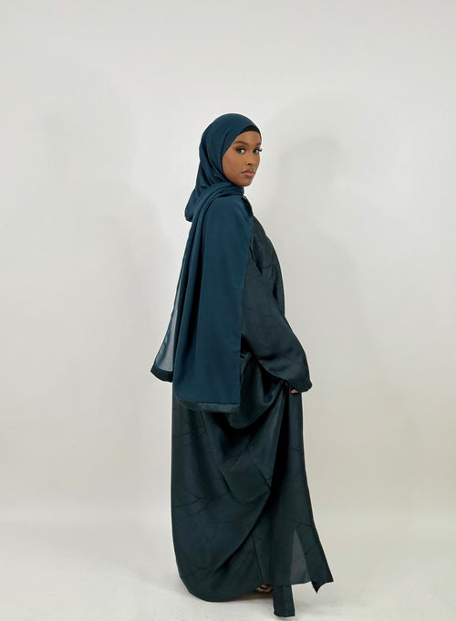 Aqua Print abaya