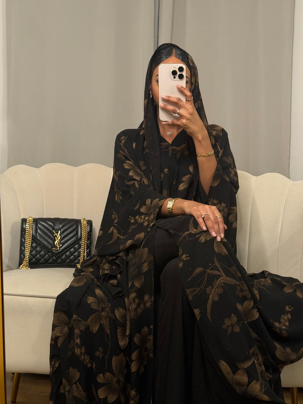 Dahab print 2.0 abaya