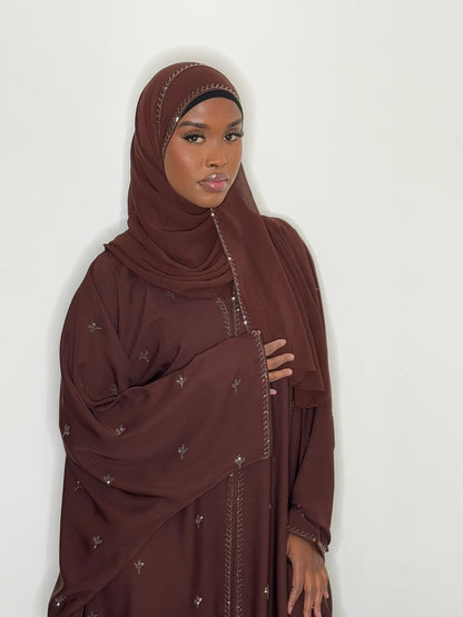 The Brown Swan Abaya