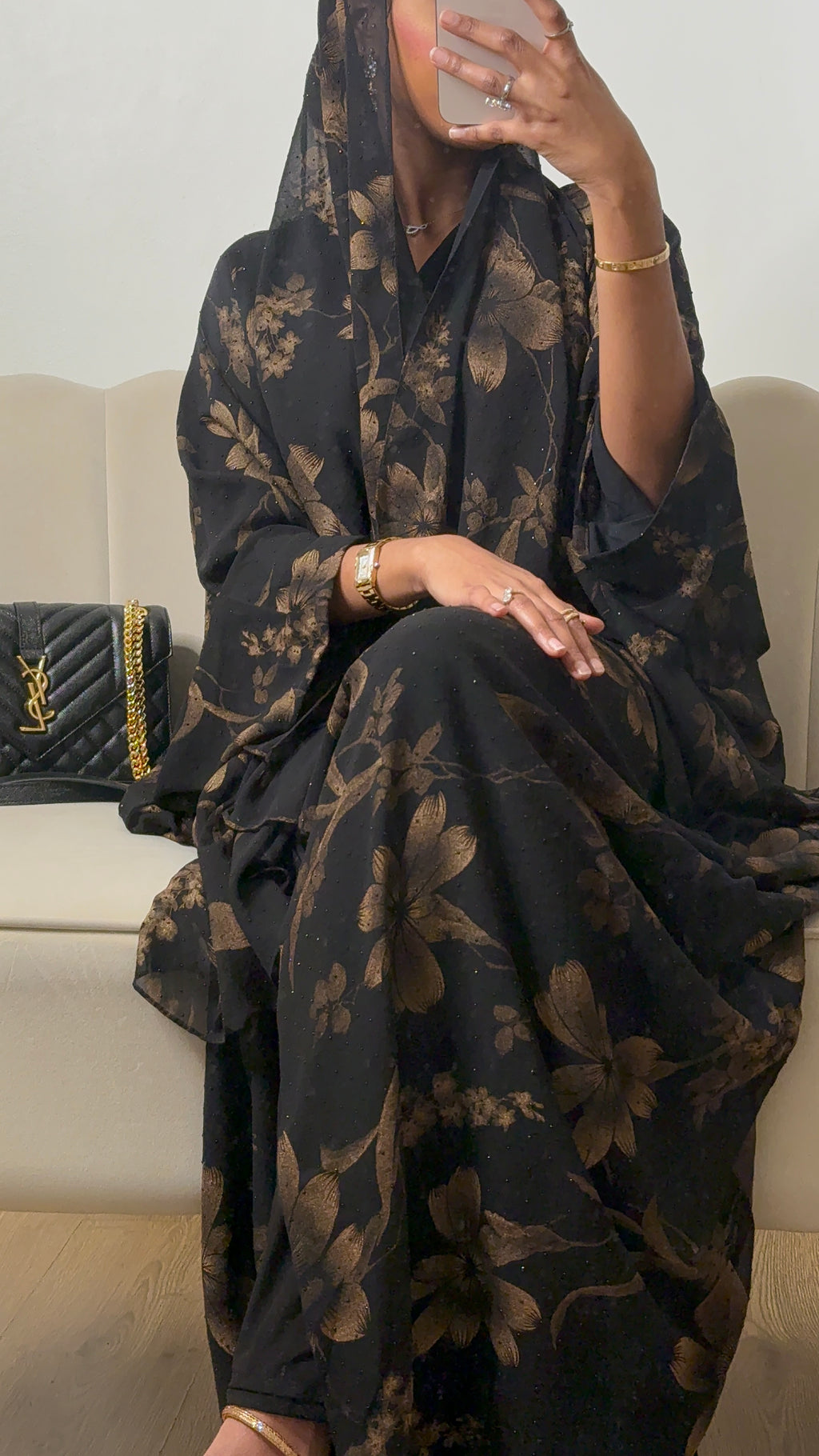 Dahab print 2.0 abaya