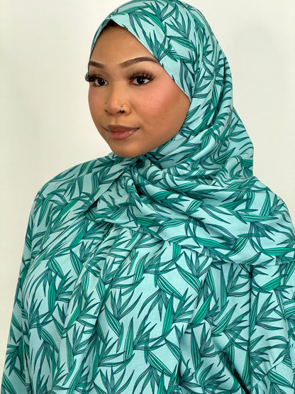 Palm print one piece prayer dress