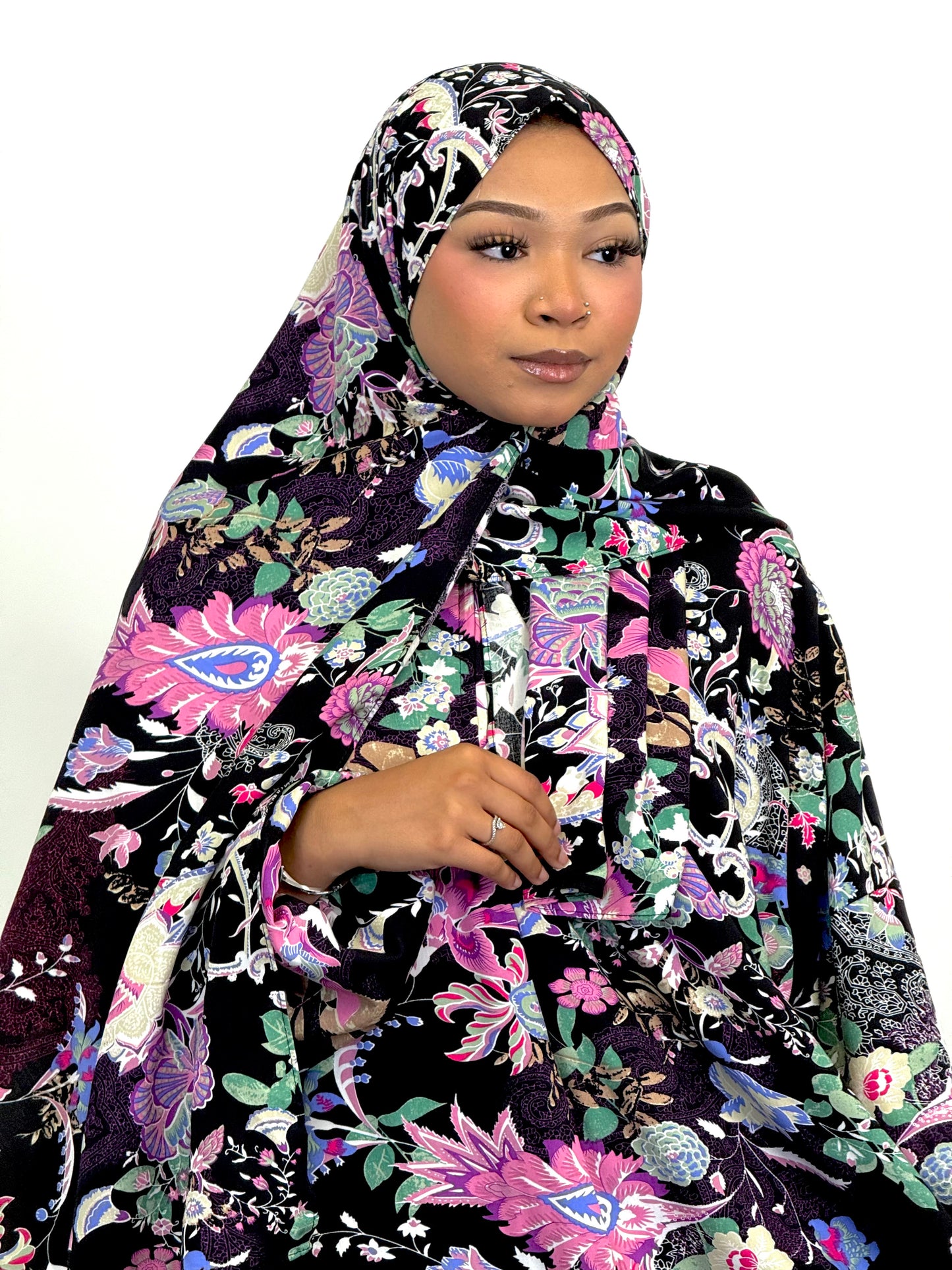 Gatsby print one piece prayer dress