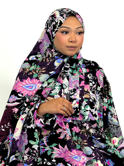 Gatsby print one piece prayer dress