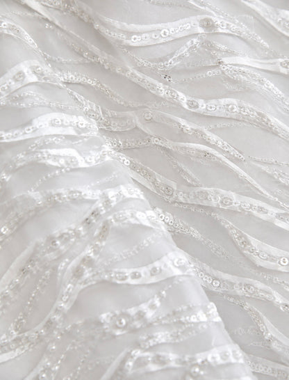The Celeste Pearly Bridal Cape