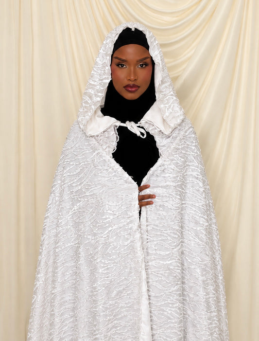 The Celeste Pearly Bridal Cape