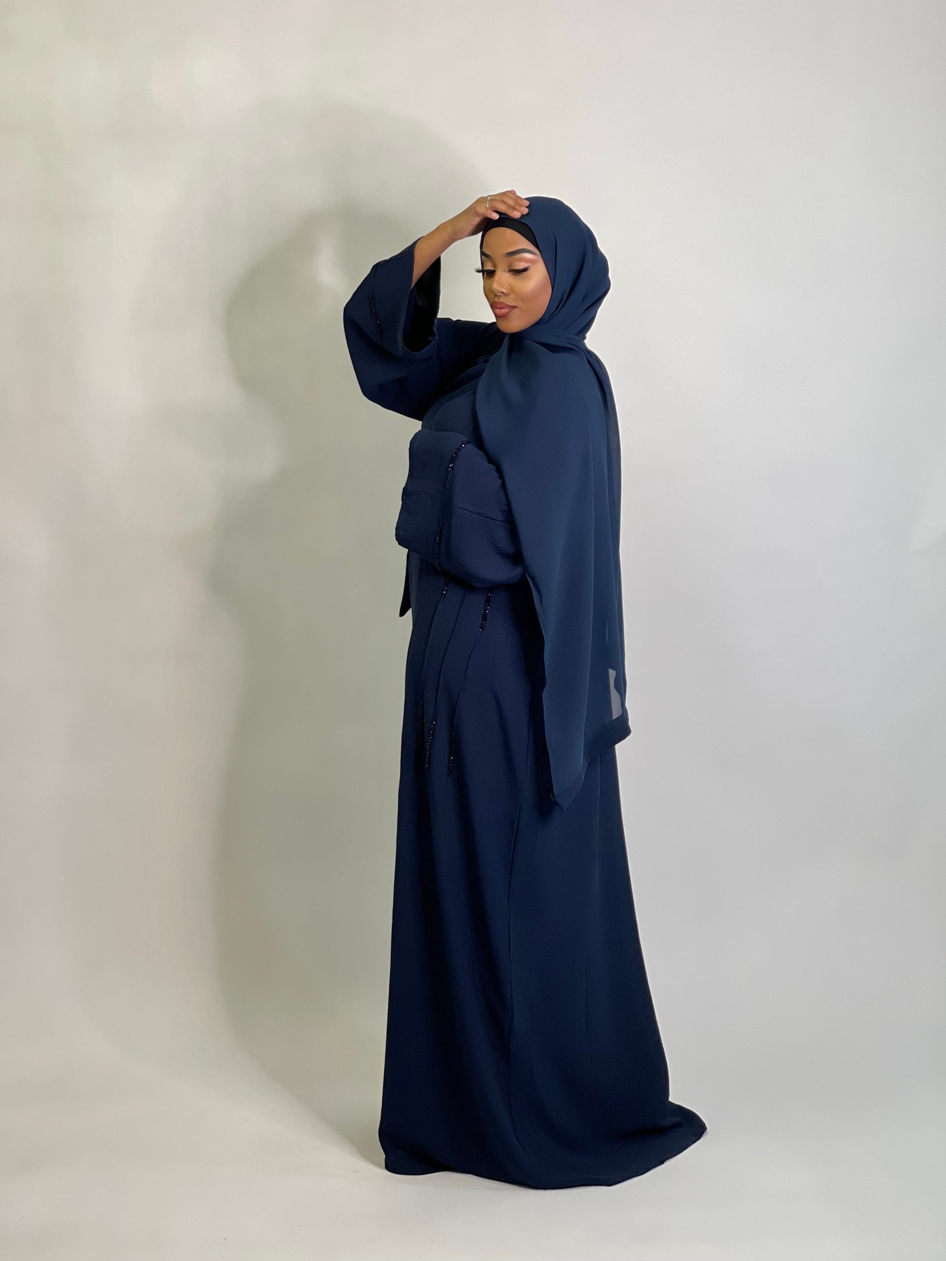 Deep Blue Abaya set osomodest Deep Blue Abaya set osomodest